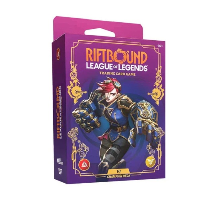 Riftbound League of Legends TCG Champion Deck Vi + Booster Unleashed
