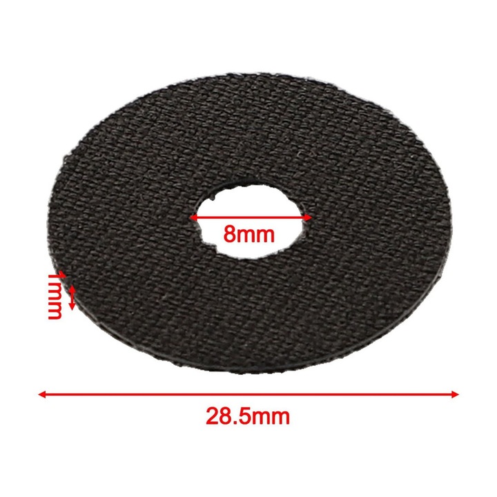 Horgászorsó féktárcsák, karbon, 1mm, fekete, többféle méret