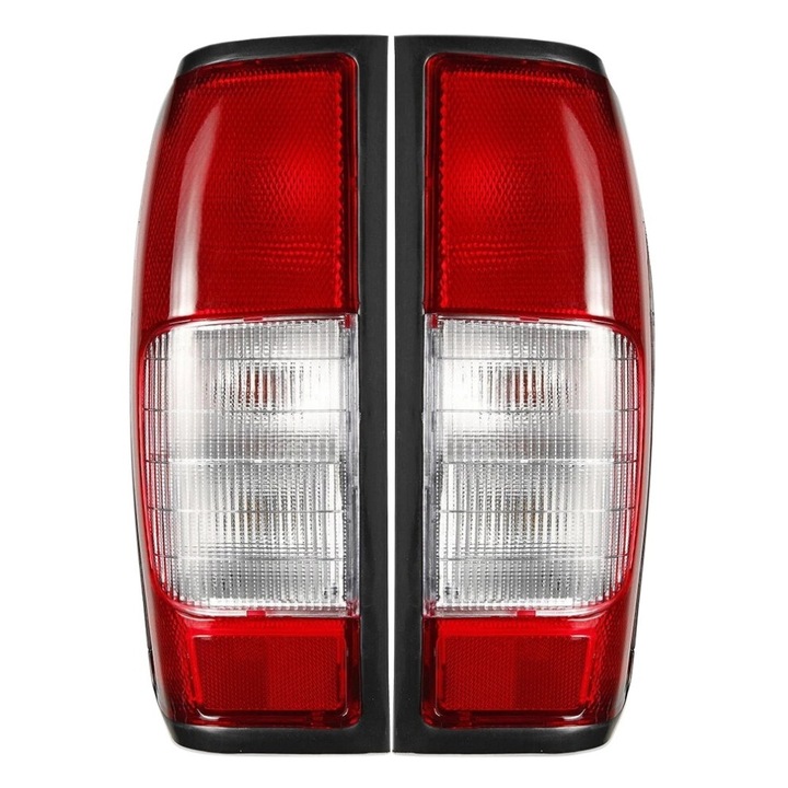 Set lampa stop spate, rosu clar, 36x17cm, cu cablaj si bec, pentru Nissan Navara D22 D23 1997-2004