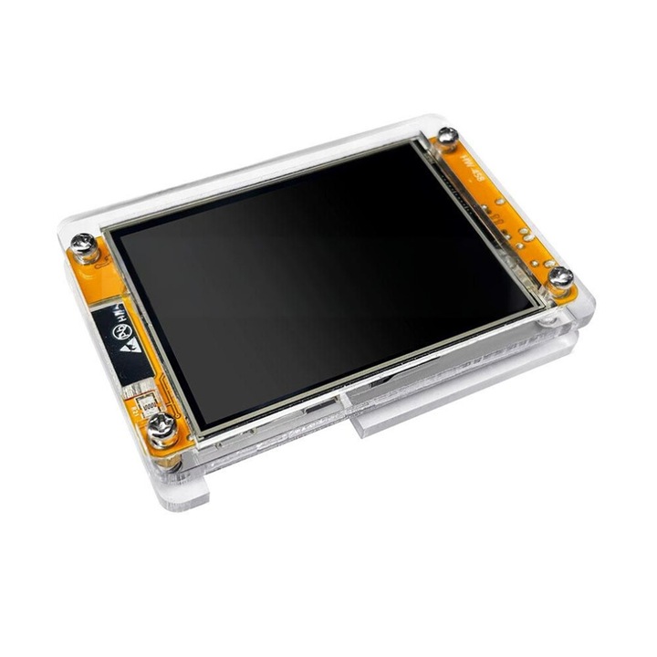 Bitcoin szóló lottó bányász CJ-OB2-K0204-20260819-653, ESP32-S3R8 / ESP32-WROOM-32, =377KH/s, Wi-Fi/BLE, kijelző, átlátszó/fém ház