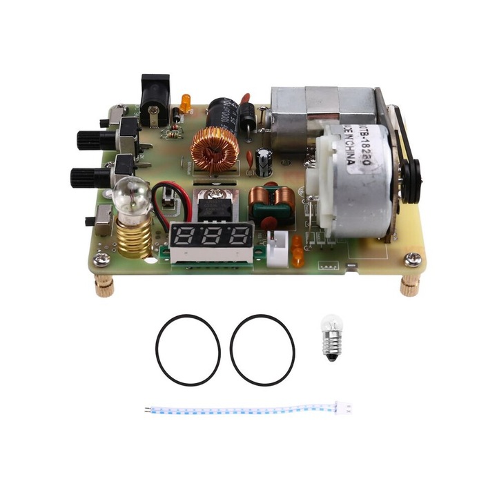 Generator electric AC, model experimental, metal-plastic, 9V, 0.5-2.5A, 3 terminali