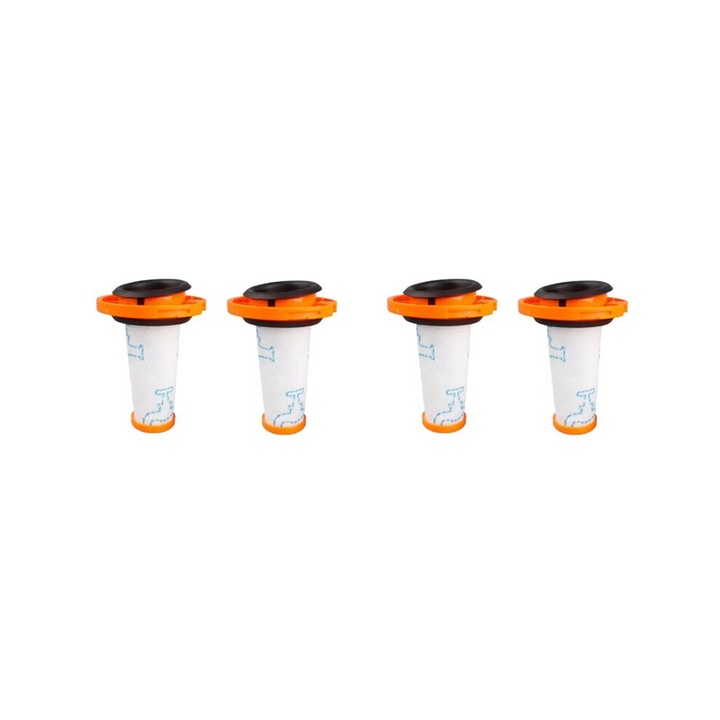 Set 4 filtre aspirator compatibil Rowenta X-FORCE FLEX 9.60, plastic, multicolor