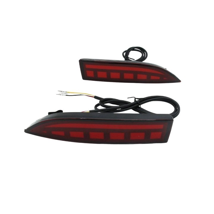 Set lumini LED spate pentru bara, rosu, ABS, Dacia Logan Sandero 2012-2019