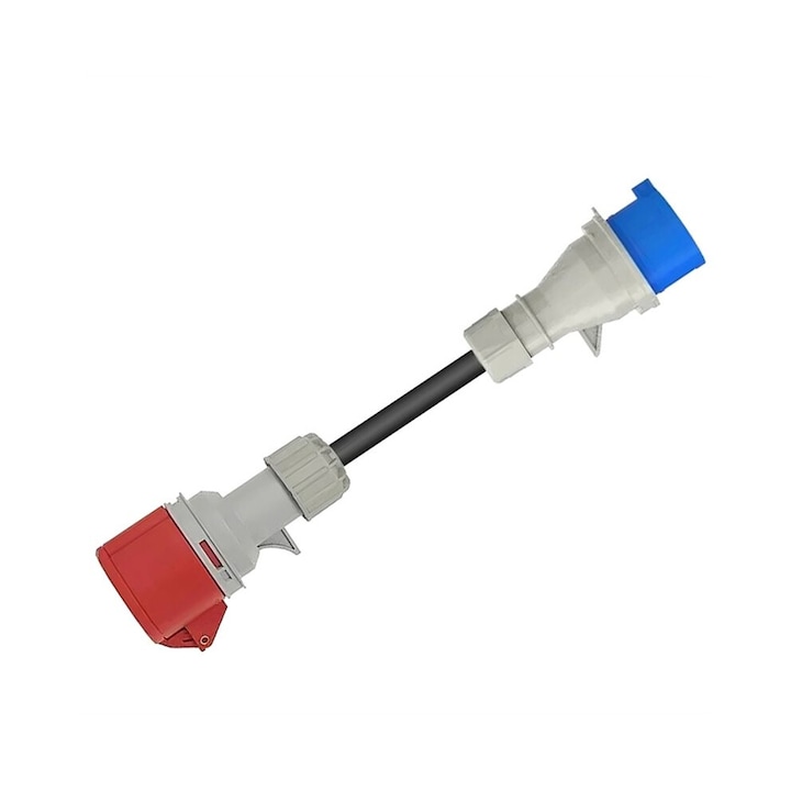 Adaptor incarcator portabil EV, 32A, rosu, 5m
