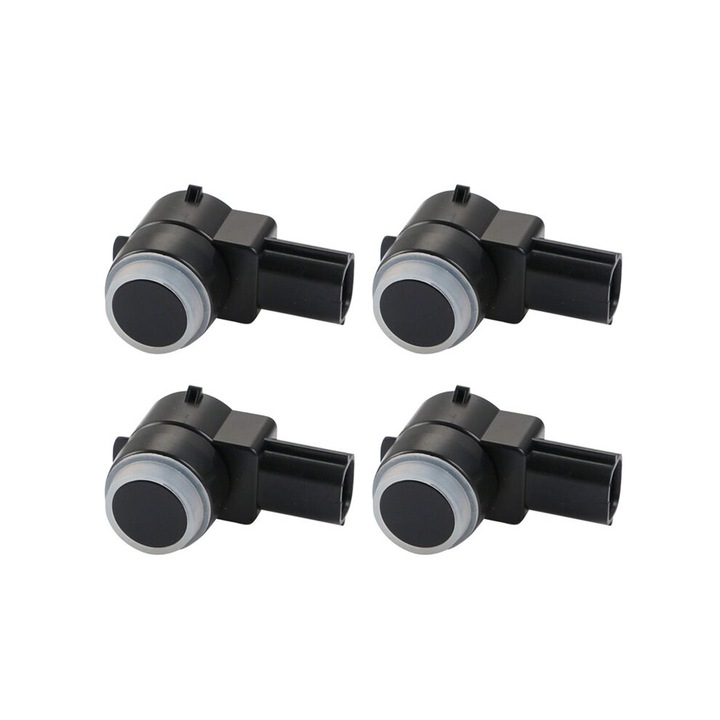 Set 4 senzori parcare auto, negru, 4x2x2cm