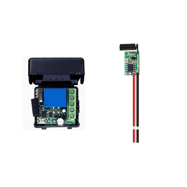 Modul transmisie wireless 433MHz, control acces, 35x30x15mm, 5-60V, 8mA standby