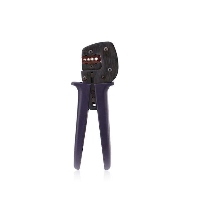 Kábelpréselő fogó, OEM, ergonomikus, műanyag-acél, fekete