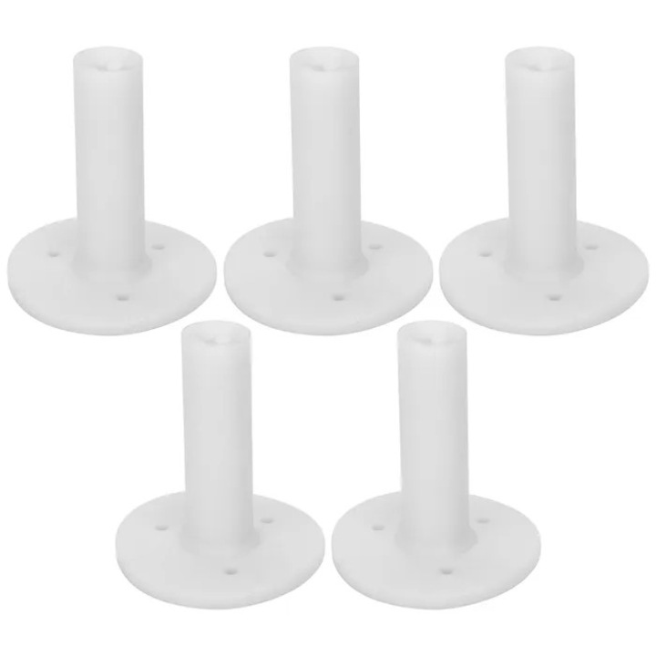 5 darabos gumis golf tee készlet, 16x57mm, többszínű