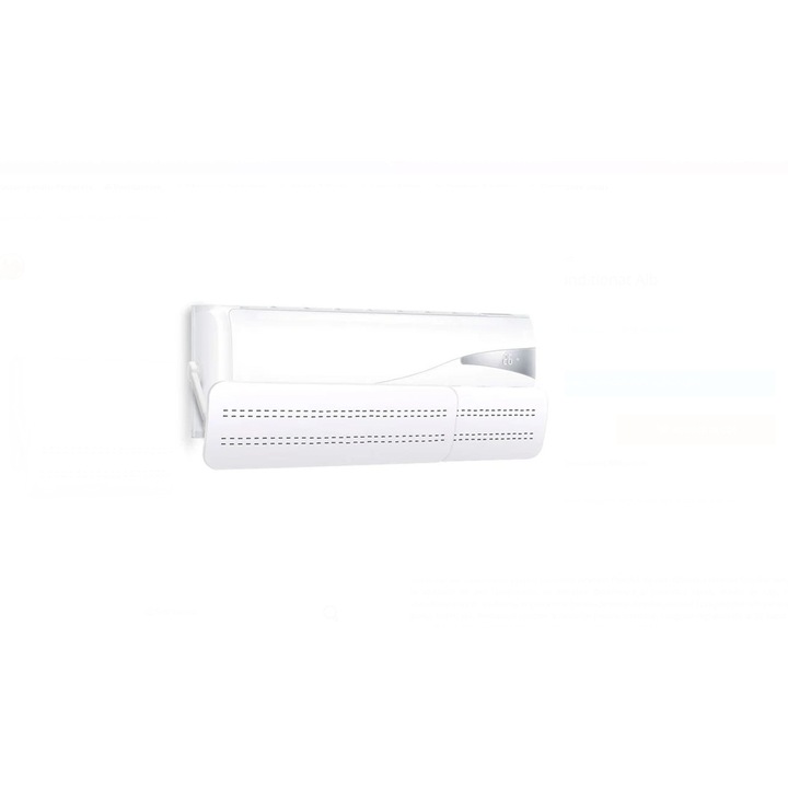 Deflector pentru Aer Conditionat Alb, reglabil, universal, accesorii montare, 53x3.5x16.5cm