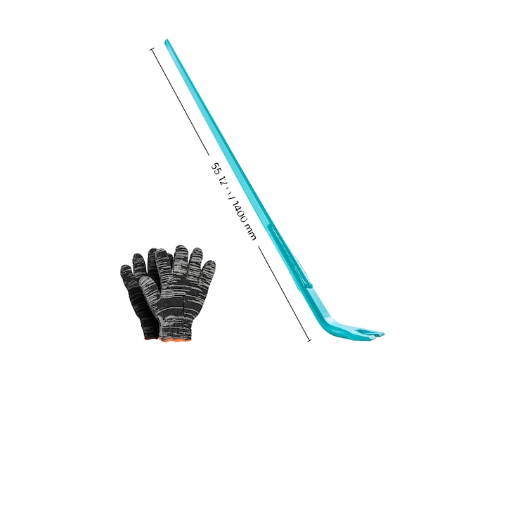 Bara de levier 8785371375231, otel carbon tratat termic, capacitate 2.000 lbs, 56 in (≈142 cm), turcoaz
