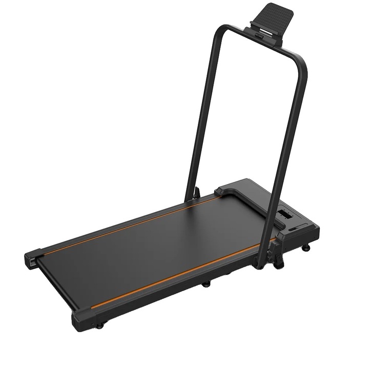 Elektromos futópad, 1-6 km/h, 90x38 cm, fekete