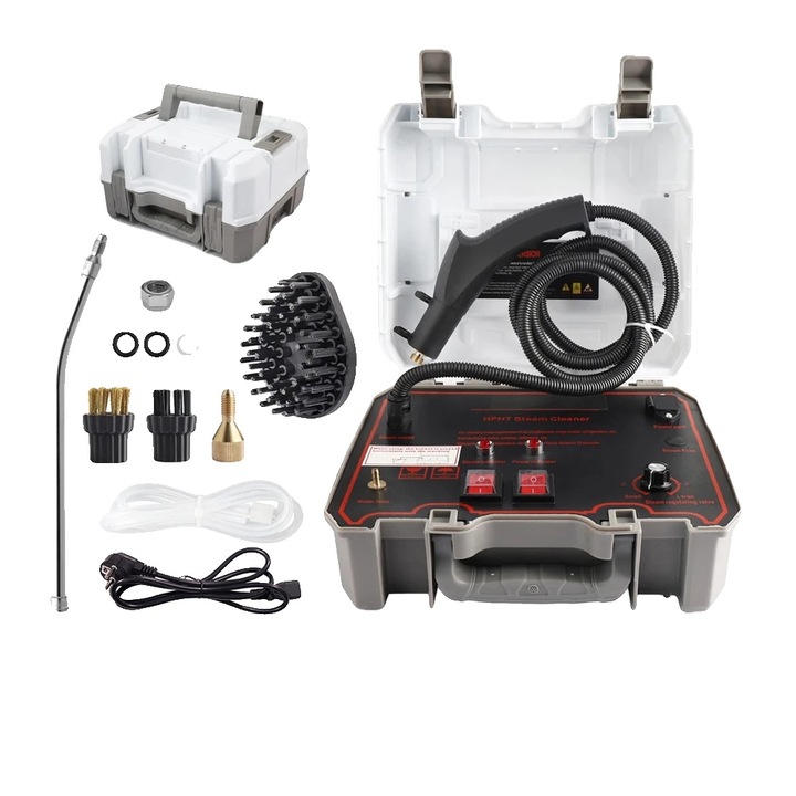 Aparat de curatat cu abur portabil 1500W compact alb