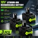 Acumulator 18V pentru scule electrice, acumulator Ni-Cd de schimb, 8000 mAh, compatibil cu P104 P105 P102 P103, set 3 bucati