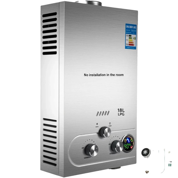 Incalzitor apa instant, 18L 36KW, inox, montaj pe perete