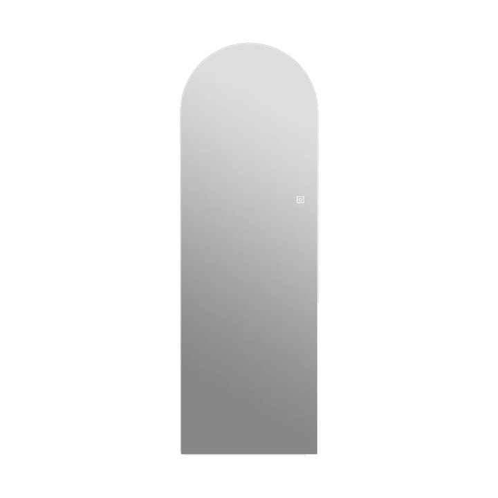Oglinda de perete LED arc, 150x50 cm, reglabila, lumina calda neutra rece