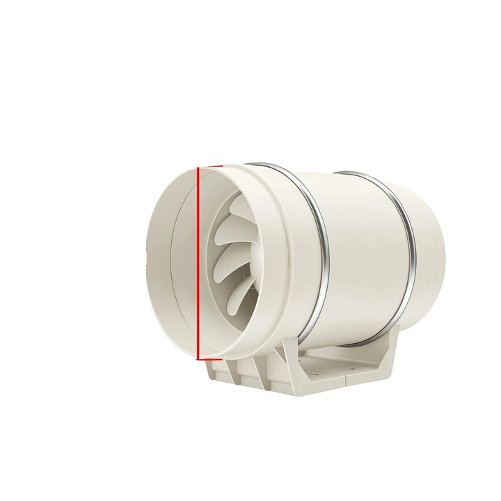 Légcsatorna ventilátor 200mm fehér 220V, tartós, könnyen karbantartható