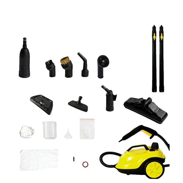 Aparat de curatat cu abur 2L, portabil, putere 2000W, usor, rapid incalzire