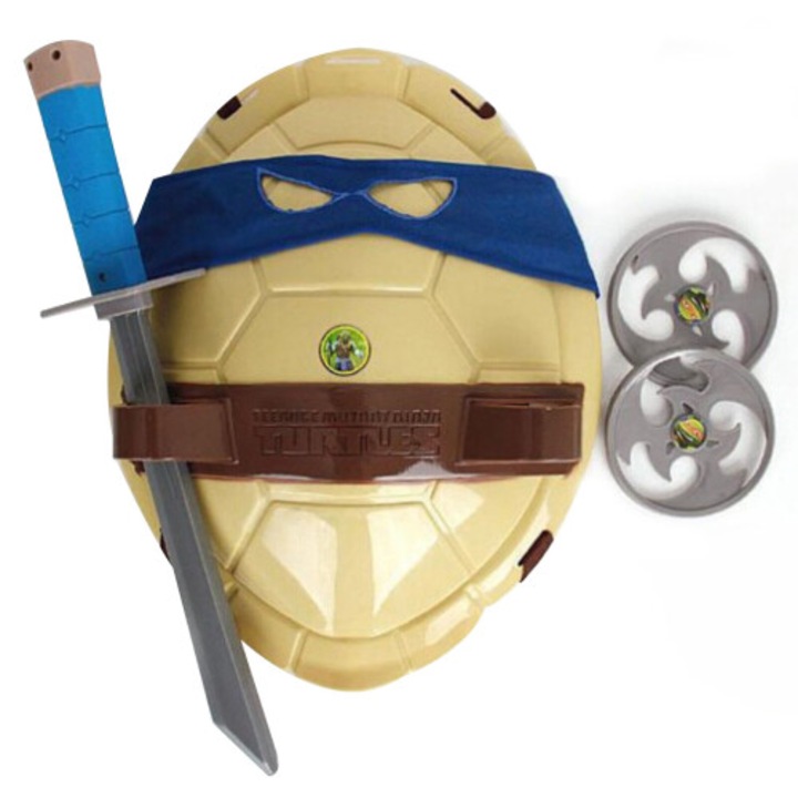 Costum copii Testoase Ninja muticolor shell 38x27cm plastic set