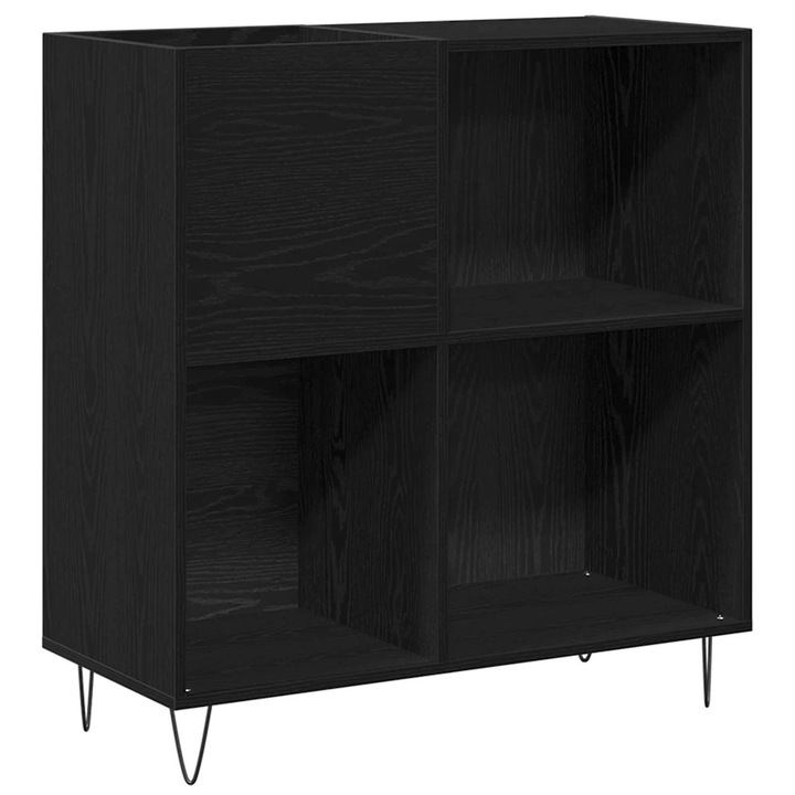 vidaXL Hanglemez szekrény Fekete tölgy 85 x 38 x 89 cm Faanyag 862913