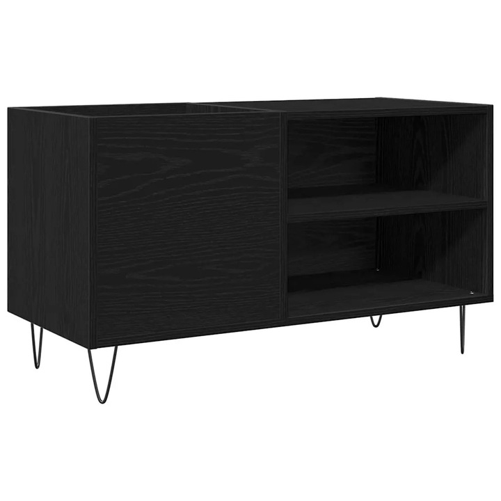 vidaXL Hanglemez szekrény ajtóval Fekete tölgy 85 x 38 x 48 cm Faanyag 862897
