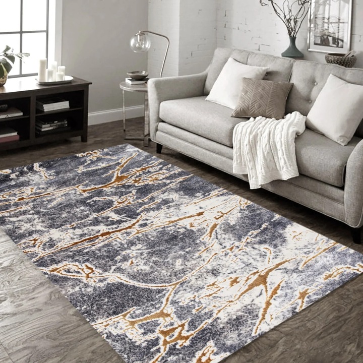 Covor Modern Living, Dormitor Dreptunghiular Marble 0853A, 60 x 130