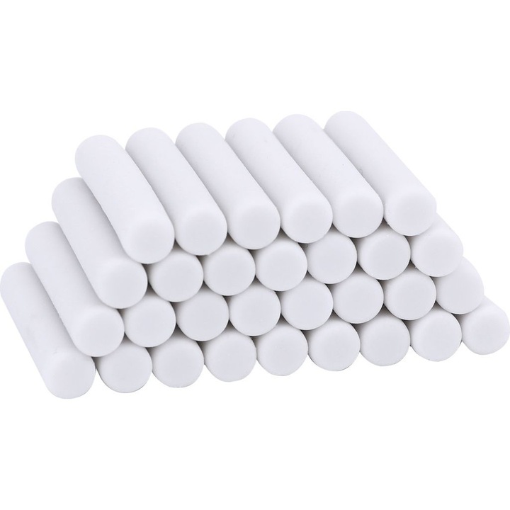 Rezerva radiera electrica 5x25mm alb set 50 buc