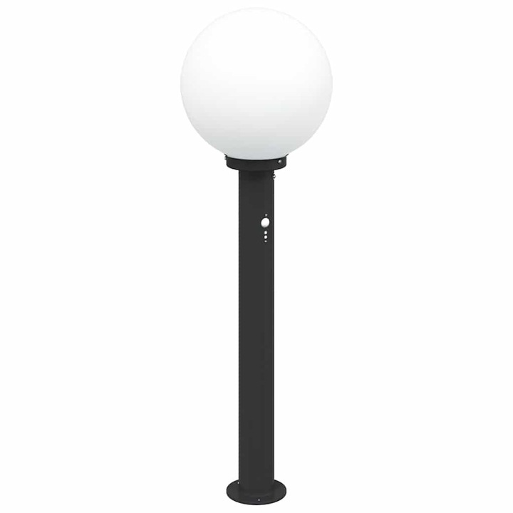Осветителна колона със сензор 80 см vidaXL, черна, IP44