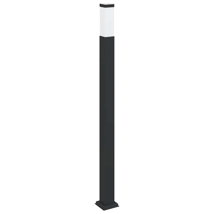 Осветителна колона 110 см vidaXL, черна, IP44