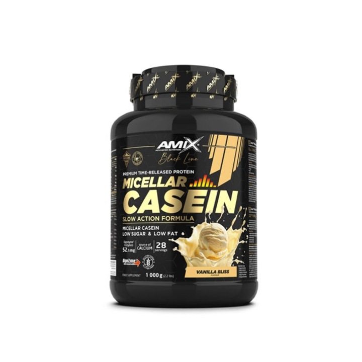 Concentrat Proteic, Amix, Black Line Micellar Casein, Vanilla Bliss, 1Kg