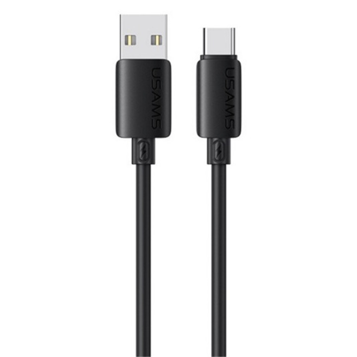 Usams u98 adatkábel, usb - type-c, 18w, gyorstöltő, 100cm, fekete