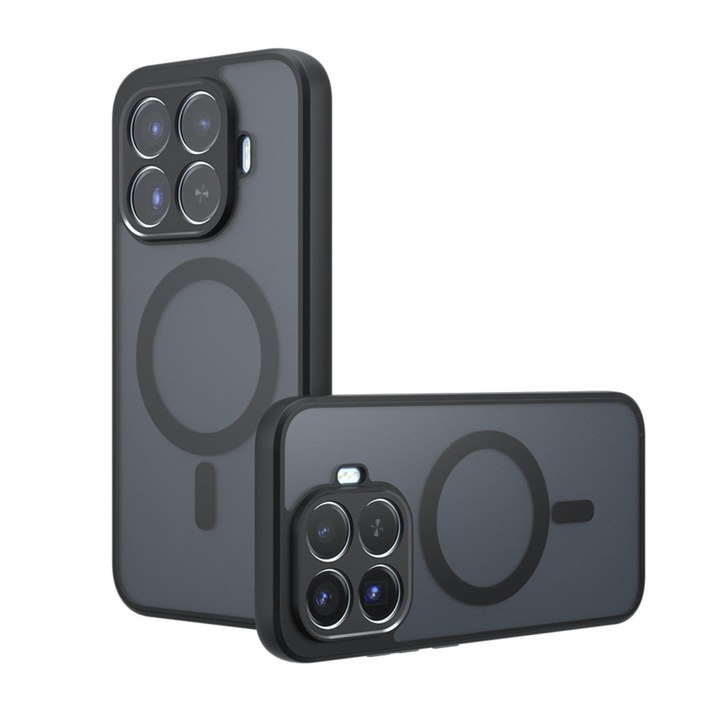 Husa pentru Xiaomi 17T Pro, Magsafe, Protectie Cameres, Patru Colturi Anti-soc, TPU, Negru