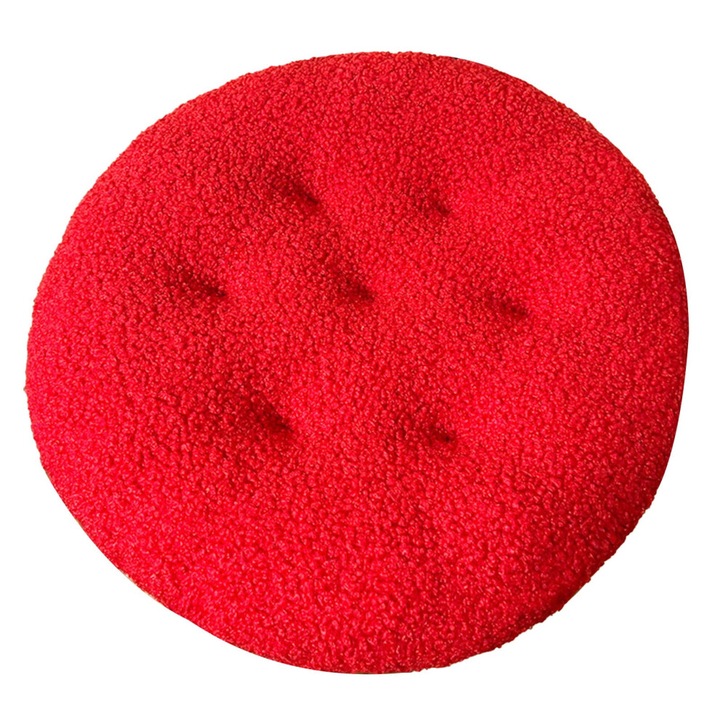 Perna rotunda pentru scaun, plus, calduroasa, multicolor, 40x40cm