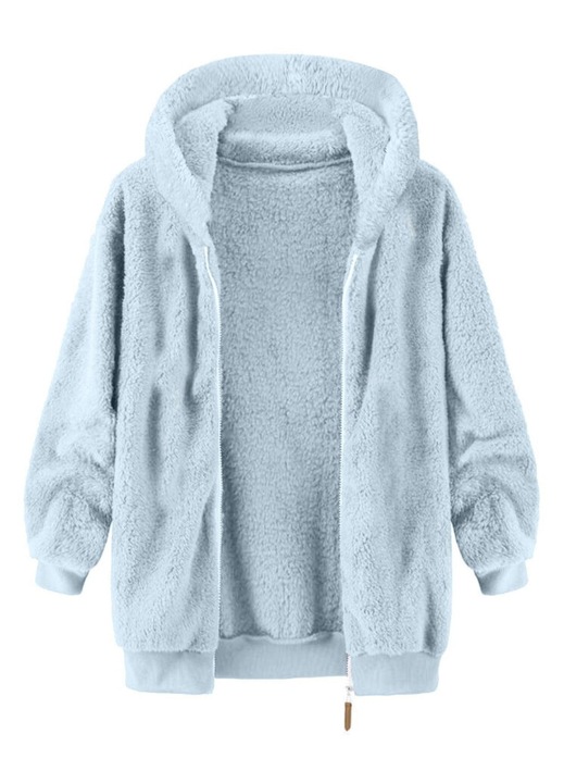 Мъжко яке, ежедневно, с качулка, подплатено, синьо, термо материя, 3XL INTL