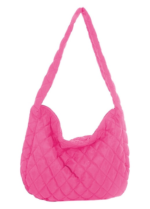 Nagy kapacitású, steppelt, többszínű női crossbody táska