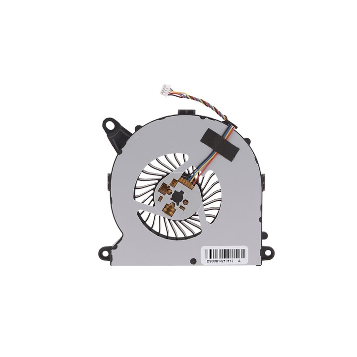 CPU ventilátor, fém, 4PIN, 5V 0.60A, 80x80mm