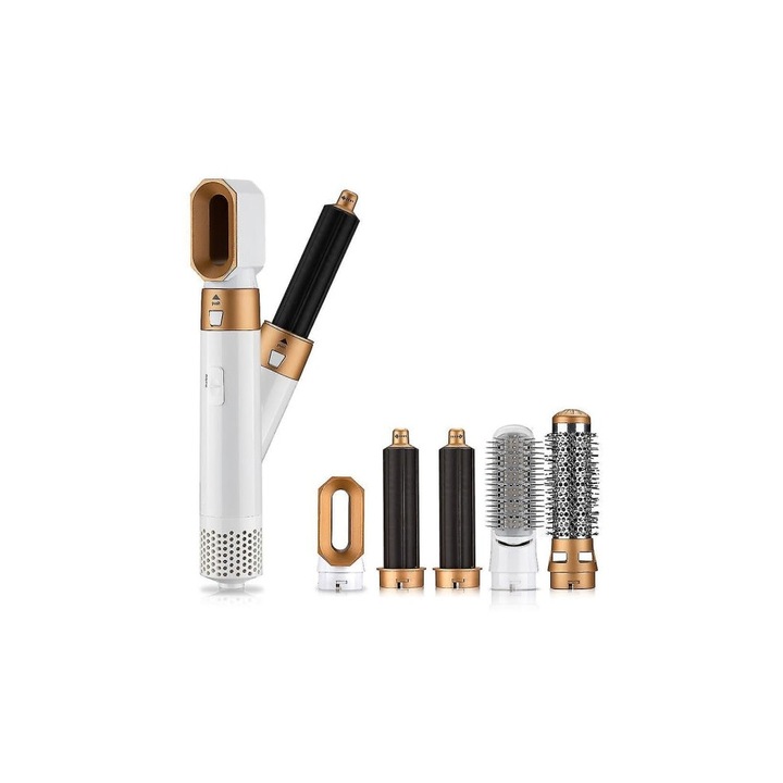 Perie de par electrica multifunctionala 5 in 1 roz