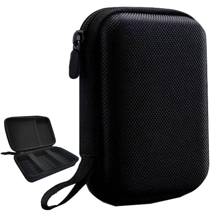 Husa GPS 6 inch, rezistenta, cu compartiment accesorii, negru