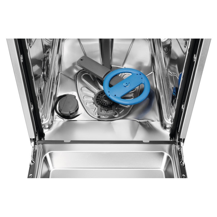 Masina de spalat vase incorporabila Electrolux EEG63430L, Seria 700, 10 seturi, 8 programe, AirDry, InfoLight, Brat SatelliteClean, Motor inverter, Clasa C, 45 cm