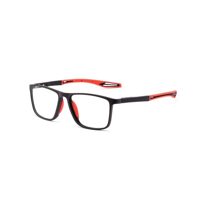 Ochelari de citit, filtru lumina albastra, +300, negru rosu, unisex, flexibili