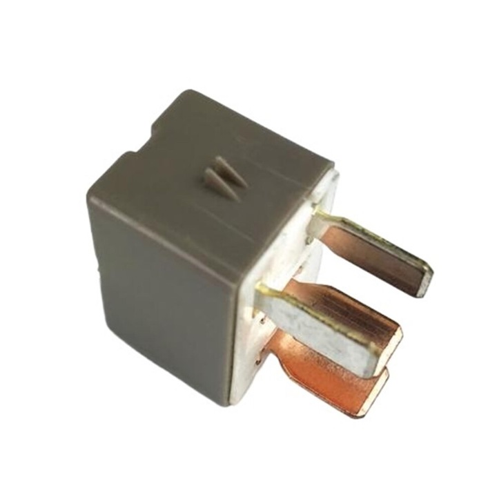 Releu auto 12V, compact, gri, rezistent la caldura, 5x3x2cm