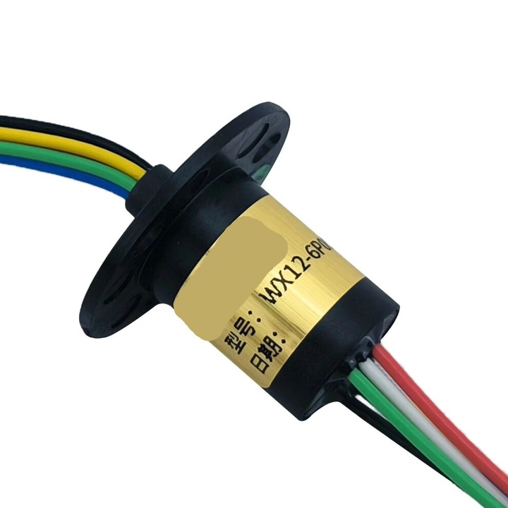 Inel colector rotativ 6 canale 5A, compact, 12.4mm, multicolor