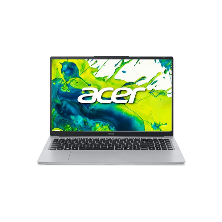 Laptop Acer Aspire Lite 15 FHD 15.6 hüvelykes Intel Core Ultra 5 115U 8GB 512GB SSD Free Dos Világos ezüst