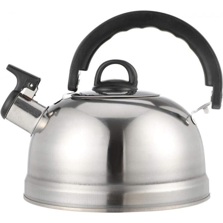 Rozsdamentes acél teáskanna síppal, nagy kapacitású, kényelmes fogantyú, 3L