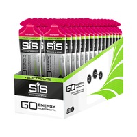 SiS Go Energy Electrolyte Gel Raspberry, gel energizant cu electroliti pentru sustinerea energiei si hidratarii in timpul efortului, 22 g carbohidrati si 0,3 g saruri per gel, 30 x 60 ml