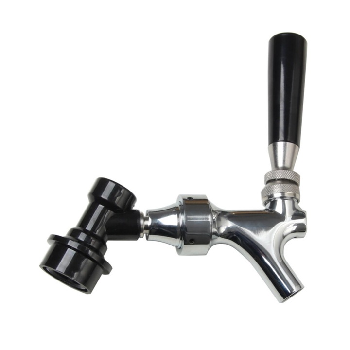 Robinet bere inox autoclosant pentru butoaie, curgere uniforma, 15cm