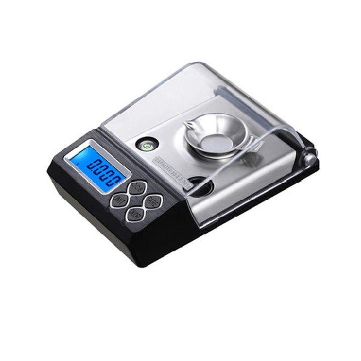 Cantar digital precizie 30g 0.001g albastru LCD