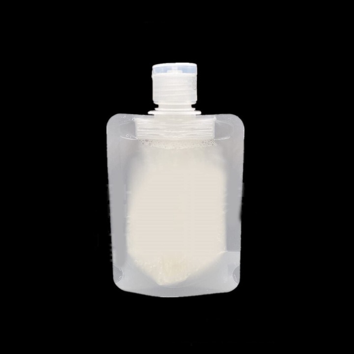 Recipient de voiaj 50ml, capac etans, pliabil, plastic dur