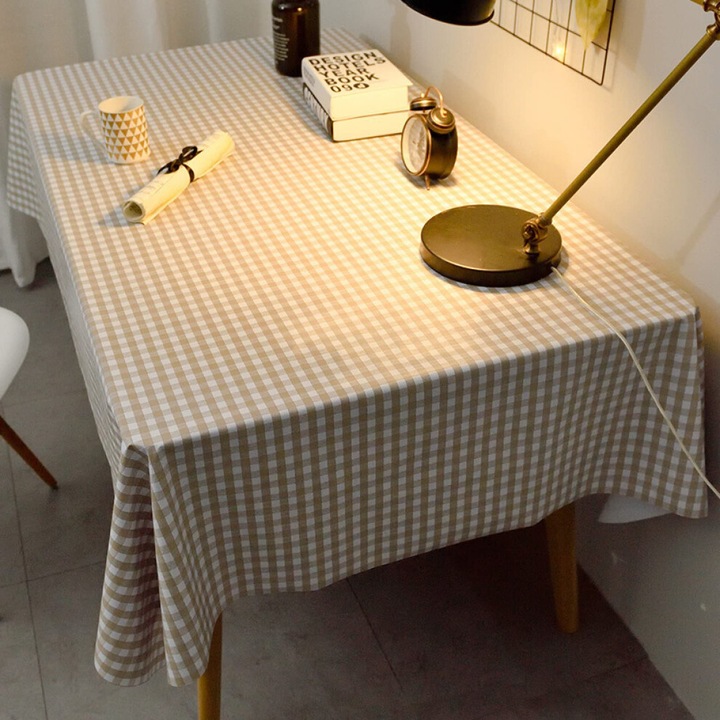 Téglalap alakú asztalterítő, PVC, csúszásgátló, vízálló, 90x90cm