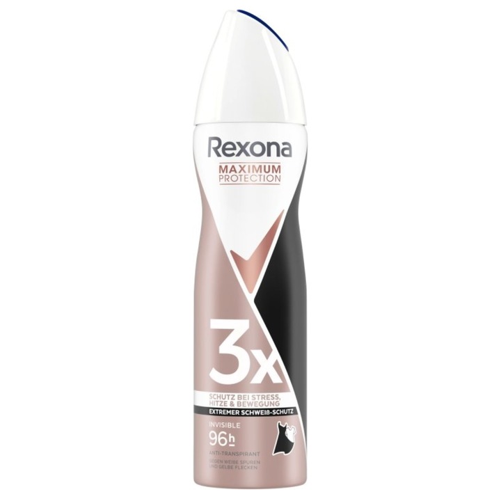Antitranspirant Deospray Rexona Maximum Protection Invisible, 96 h, 150 ml