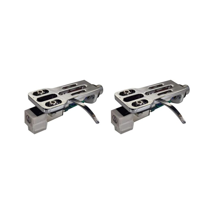 Set 2 capete ac magnetice pentru pick-up vinil, argintiu, plastic metal